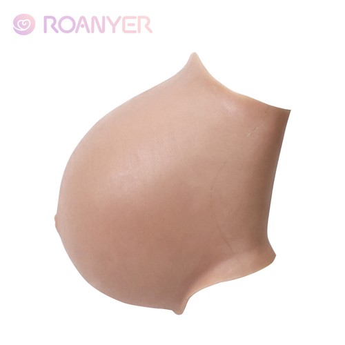 Raonyer Silicone Fake Pregnant Belly Large Size 8-9 Months Actor Prop Cosplay - Picture 3 of 15