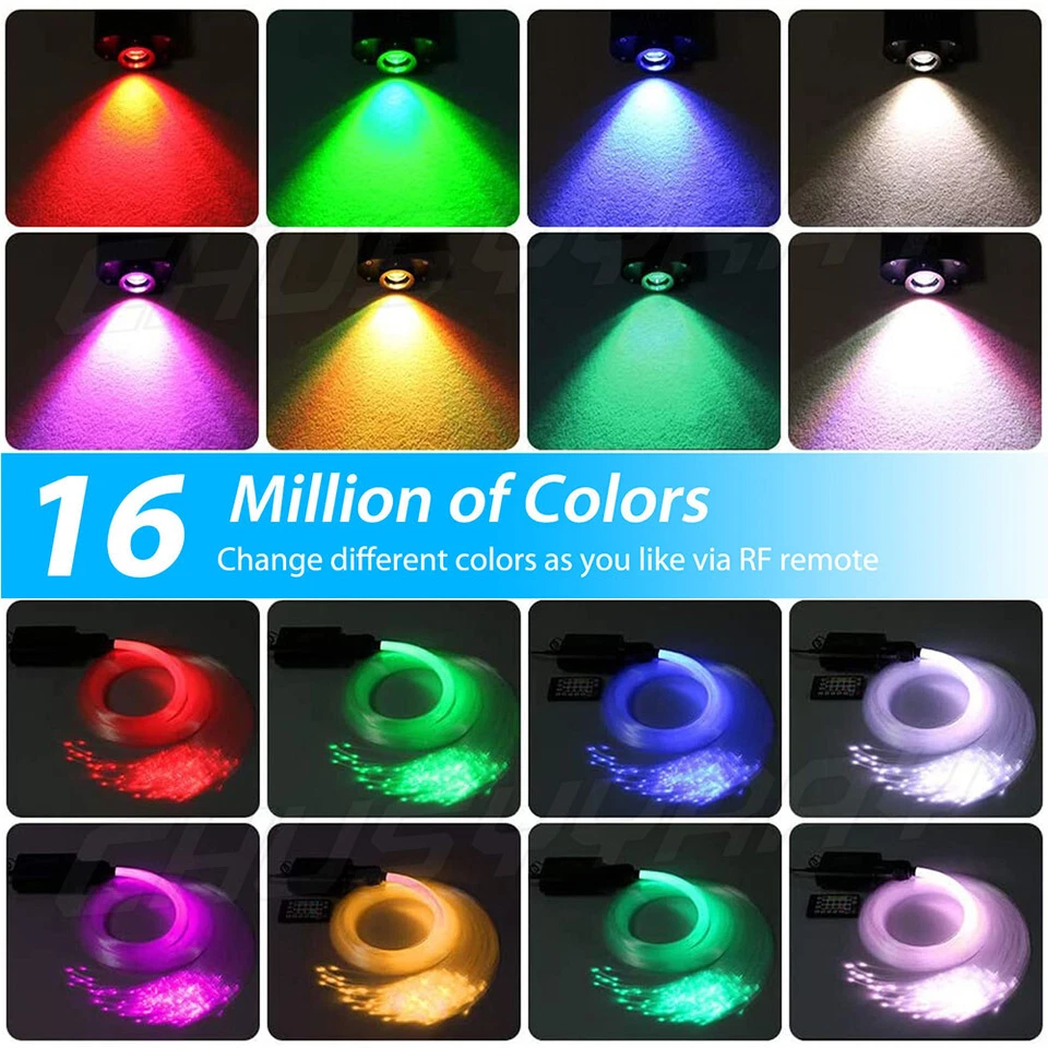 300X Kit de luces estrella para techo de coche/hogar luces de techo centelleantes de fibra óptica Foto 3 de 4