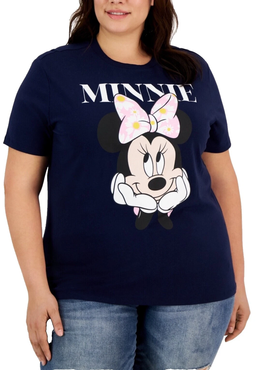 Disney Solid Plus Size T-Shirts for Women