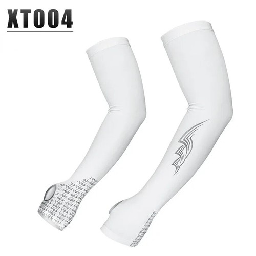 1 Pair Anti-Slip Ice Silk Arm Sleeves - Breathable Sunscreen for Outdoor Sports - Picture 7 of 14