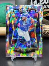 Dominic Smith 2021 Select Cracked Ice Prizm /25 #137 Premier Level Mets SP (CB)