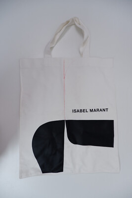 Isabel Marant Canvas Beuteltasche Tasche weiß Handtasche neu ohne Etikett 