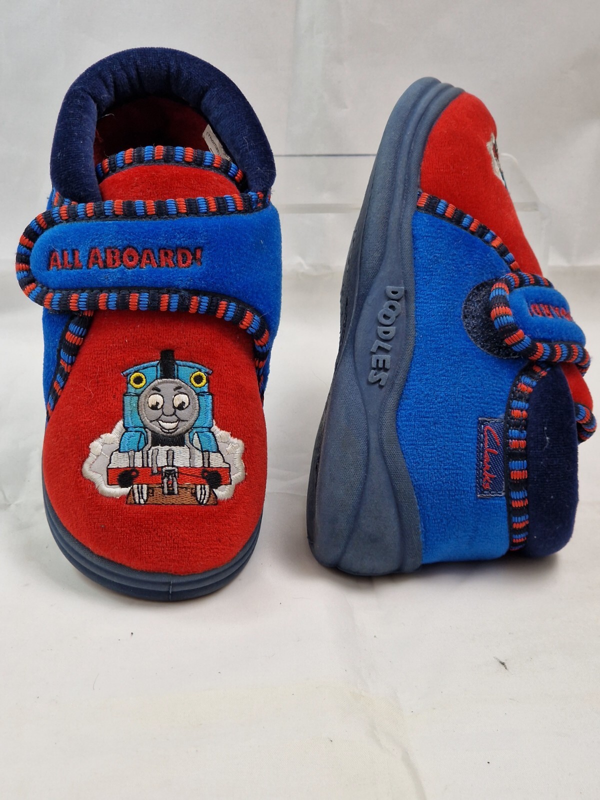 SAOLA Clarks Thomas The Tank Engine Pantofole per bambini suola rigida morbida al tatto UK neonato 9G