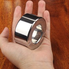 Men Weight Heavy Magnetic Stainless Steel Ball Stretcher Scrotum Ring Enhance US