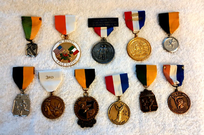 Collection of Unique Vintage Track and Field Running Medals Collection of Unique Vintage Track and Field Running Medals