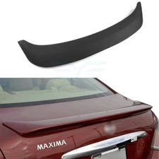 Black Trunk Spoiler For 09-14 Nissan Maxima S/SV Sedan 3.5L Maintain Traction