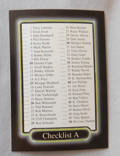1990 MAXX Racing NASCAR Trading Card Pick One - Picture 48 of 150