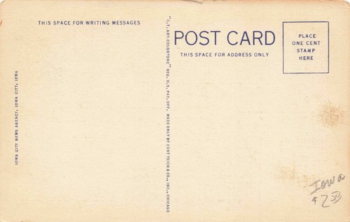 Postcard Press Citizen Building Iowa City Iowa IA - Picture 2 of 2