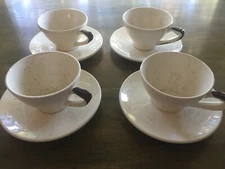 Lot of 4 MCM Santa Anita Ware Fantasy Cup & Saucer Sets-Free Pickup in LA, CA