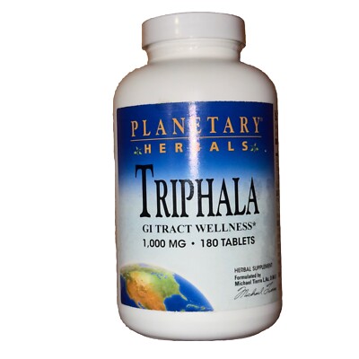 Planetary Herbals Triphala GI Tract Wellness 1,000mg 180 Tablets