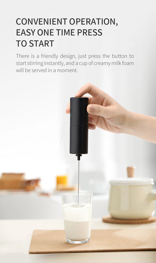 Milk Frother Whisk Electric Egg Beater Hand Coffee Shake Mixer Mini Kitchen Tool