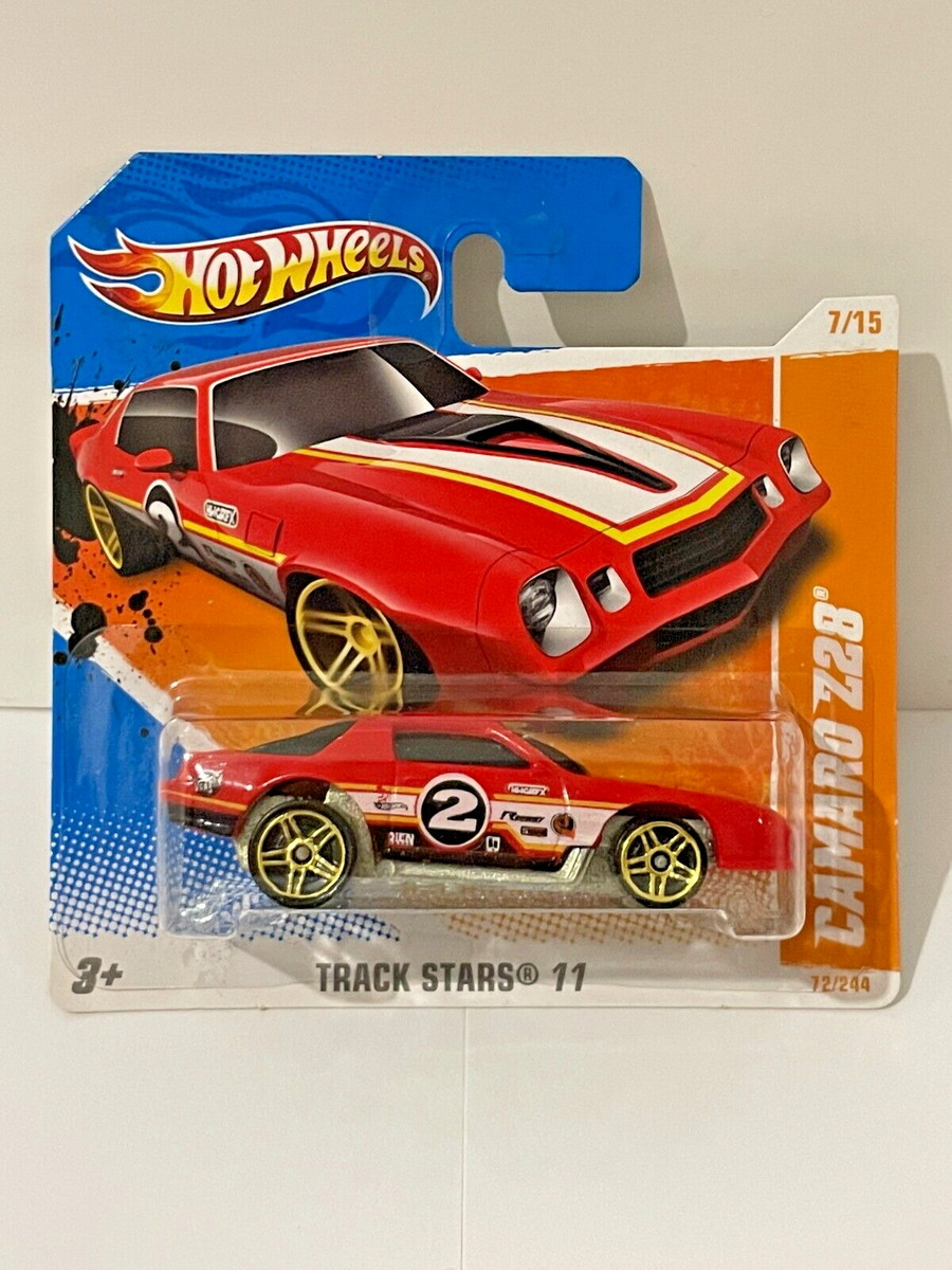 Chevrolet Camaro Z28 Hot Wheels Track Stars 2011 Rare Short Card