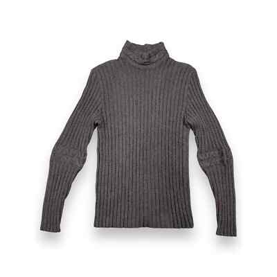 Vintage Versace Grey Knit Mock Neck Sweater Size 40 | eBay