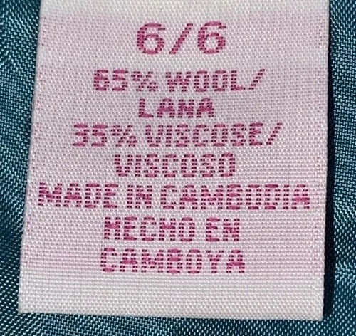 NWT PENGUIN Womens' Green Wool Blend Mini Skirt Size 6 - Picture 5 of 7
