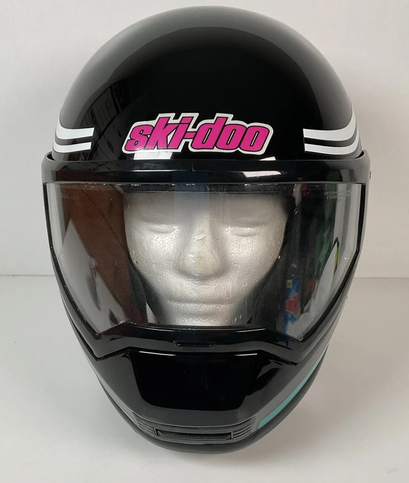 Vintage Ski-Doo Lazer Full Face Snowmobile Helmet Large - Image 2 of 4