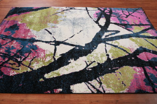 Abstract Turkish Area Rug 6x9 ft Luxury Living Room Carpet - Picture 9 of 11
