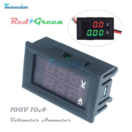 100V 10A Voltmeter Amperemeter LED Dual Digital Volt Amp Meter Anzeige DC NEW - Bild 18 von 24