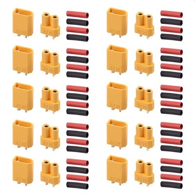 AUTOUTLET 20PCS 10Pairs XT30 Bullet Connectors Plugs Male & Female with 
