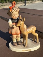 Hummel Figurine Friends 136/1 West Germany 5 1/4" Deer Fawn Girl TMK4 READ