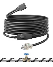 Dewenwils 18ft Flat Pipe Heat Tape 120V Thermostat Water Pipe Freeze Protection
