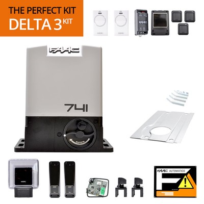 FAAC 105918 DELTA 3 KIT SET 741 230V PERFEKT FÜR SCHIEBETORE MAX 900KG