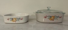 3 Pc Set CORNINGWARE Abundance Casserole Dishes 1 Liter A-2-B & 2 Liter A-1-B