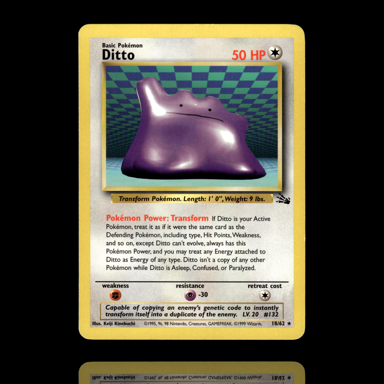 ▸ Ditto | Fossil | Rare | 18/62 | MP