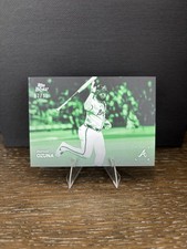 2025 Topps Black & White - Marcell Ozuna #065 Green /99