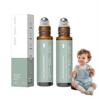2pc Teething Roller -Baby Teething Oil Roller, Natural Gentle Teething Relief...