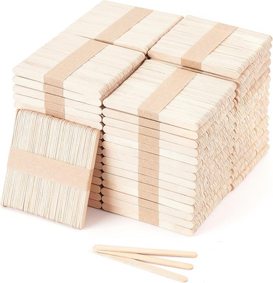 3000Pcs 4.5'' Wooden Craft Sticks, Popsicle Sticks for Waxing, Ice Cream Sticks,