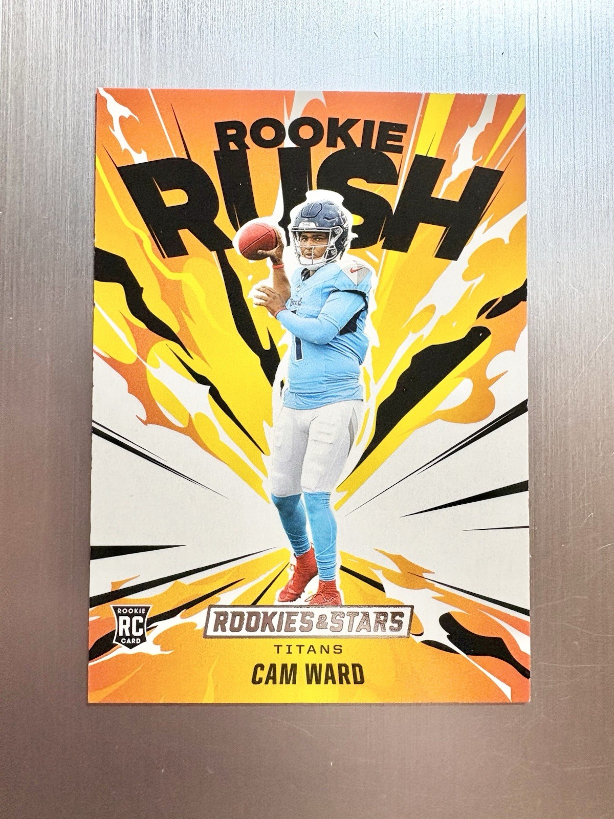 2025 Panini Rookies & Stars Cam Ward Rookie Rush #3 Tennessee Titans Rc