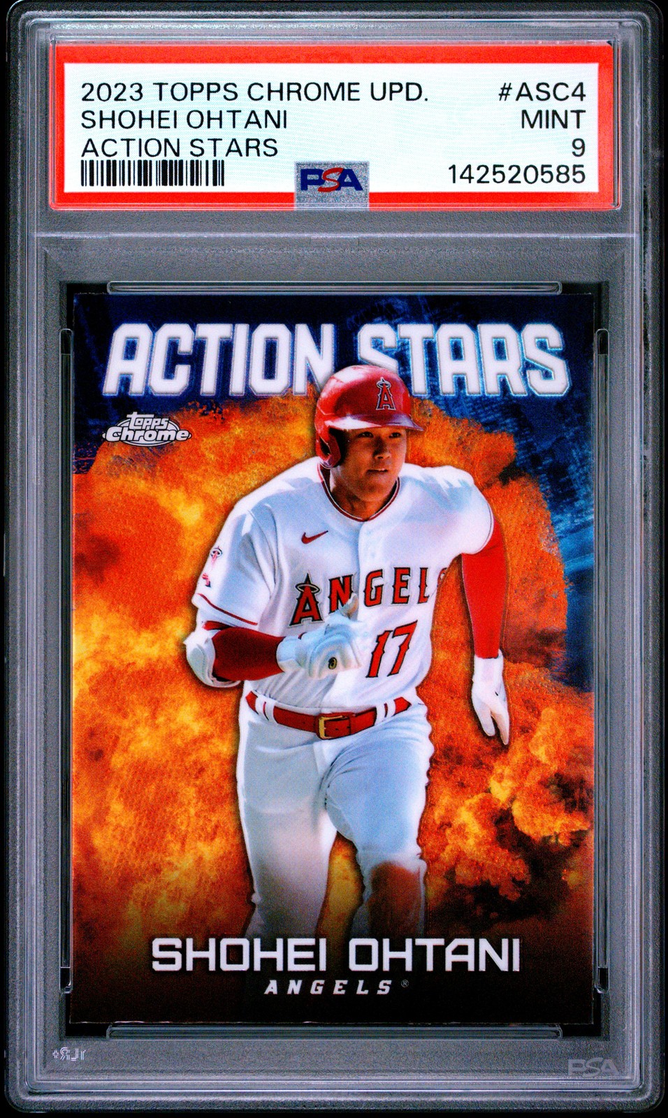 2023 TOPPS CHROME UPDATE ACTION STARS #ASC4 SHOHEI OHTANI PSA 9