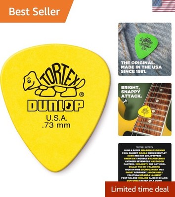 Yellow Tortex Standard Picks .73MM - 36 Pack for Elevated Playing Experience