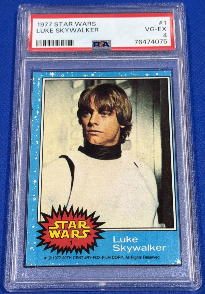 希少　1977年　スターウォーズ　ブロマイド　カード　28枚　アタリ TOPPS 1977 Topps Star Wars Luke Skywalker #1 PSA 4 1977 Star Wars