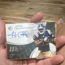 SP Star Signatures Jerricho Cotchery Jets Autograph NFL Football Trading Card