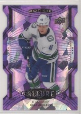2020-21 Upper Deck Allure Rookie SP Purple Diamond 4/10 Olli Juolevi #126 07zu