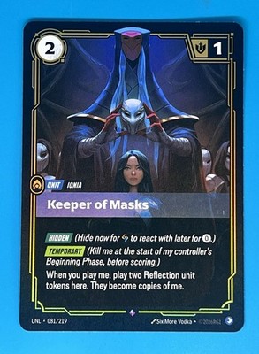 Riftbound TCG - Keeper of Masks - Unleashed (UNL) 081/219 Foil