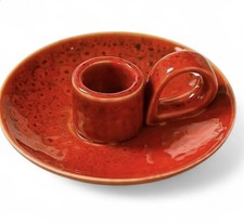 Red Ceramic Candle Holder