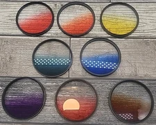 8 Opteka 77mm Multi-coated Graduated Color Filters [126]