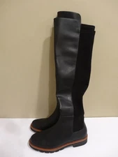 Stuart Weitzman Black Adrina City OTK Leather/Stretch Boots Size 7B. NEW.