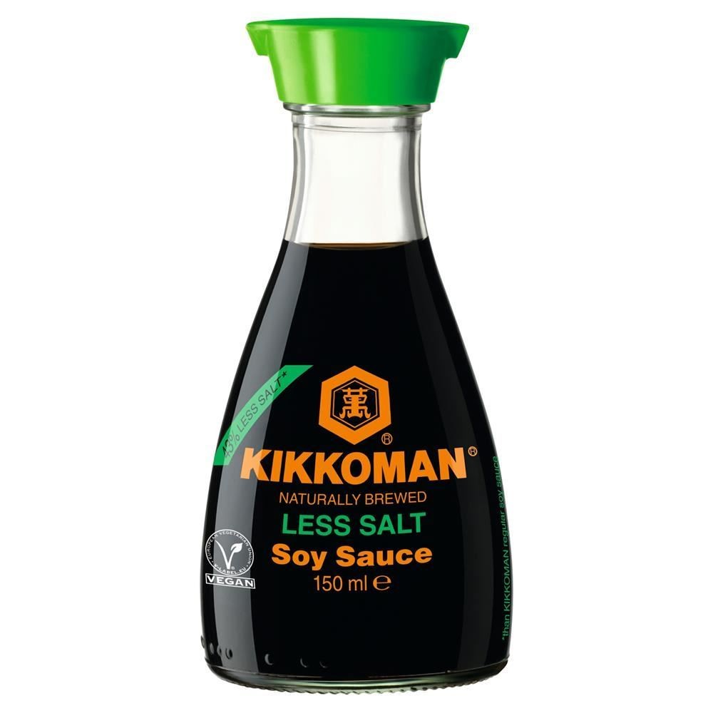 Kikkoman Less Salt Soy Sauce 150ml - 2 Pack
