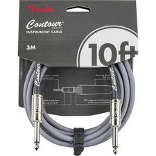 Fender Contour 10ft Instrument Cable - Inca Silver
