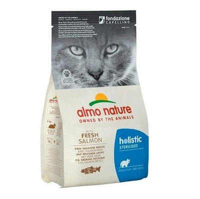 8001154125962 ALMO NATURE Holistic Sterilised Salmon - trockenfutter für Katzen 