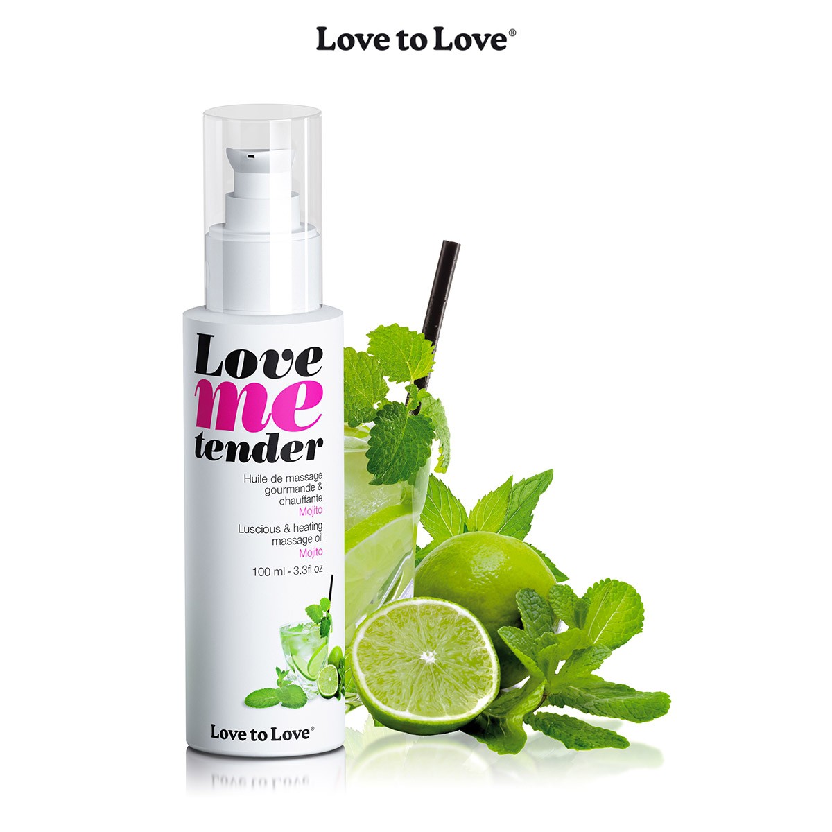 Huile de massage mojito Love to Love soin corps relaxant 100ml