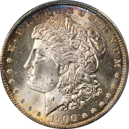 1900-O Morgan Silver Dollar PCGS MS65 - Pretty, Toning