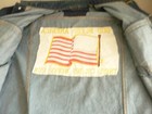 jean jacket with us flag patch — photo 3