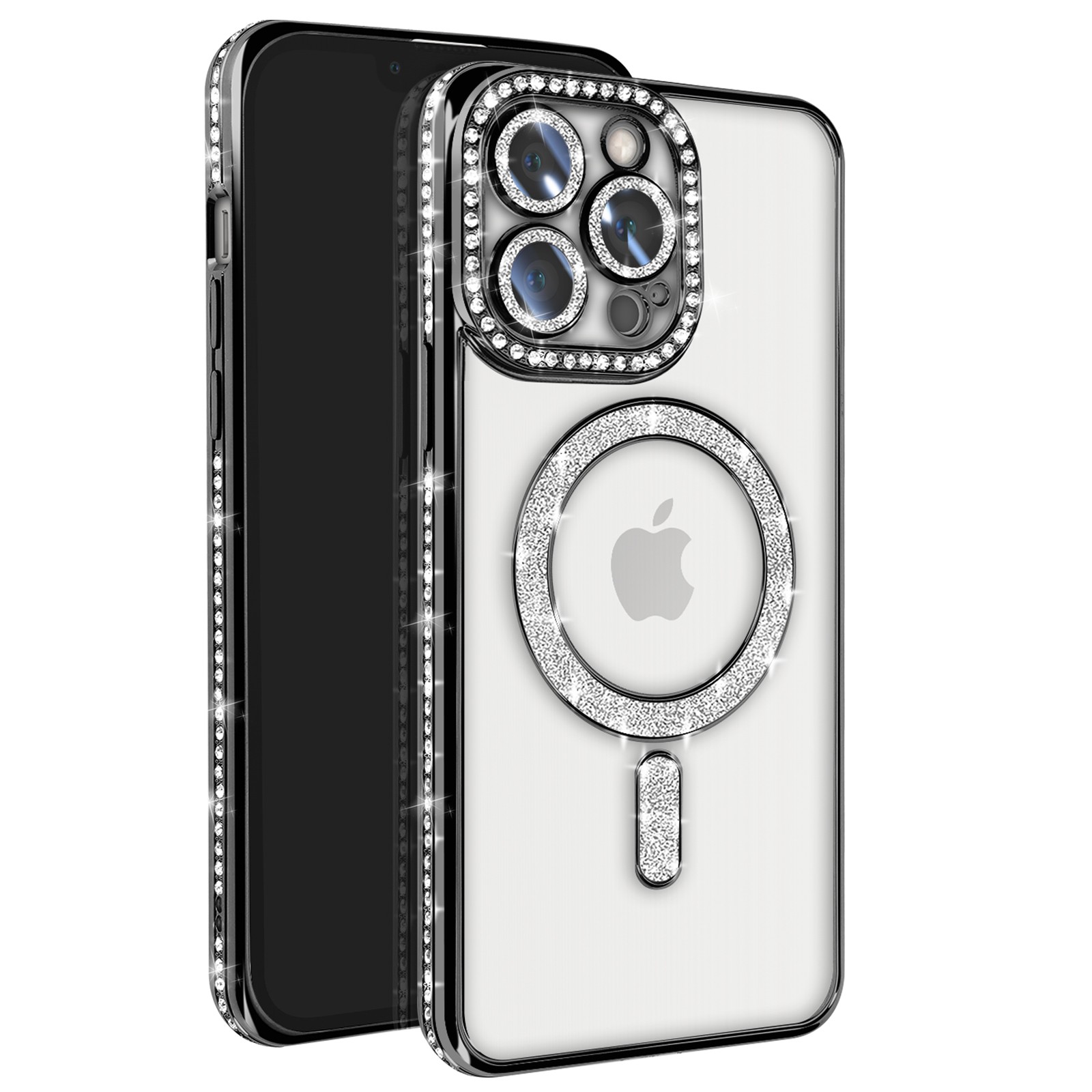 Coque diamant pour iPhone 13 Pro Avizar protection strass idéale pour vos soirées