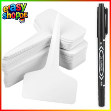 300 Stück Pflanzenschilder wetterfest mit Marker für Gemüse & Kräuter