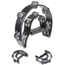 Double Row Tambourine with 40 Jingles - Perfect for Parties Performances