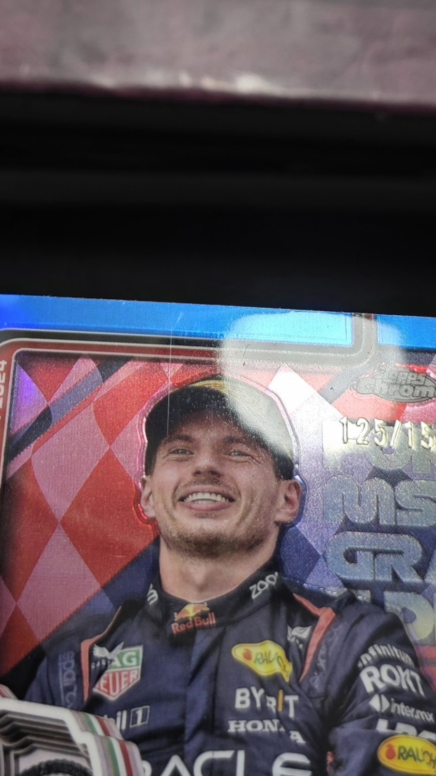 2025 Topps Chrome Blue F1 Max Verstappen #99 /150 view 5
